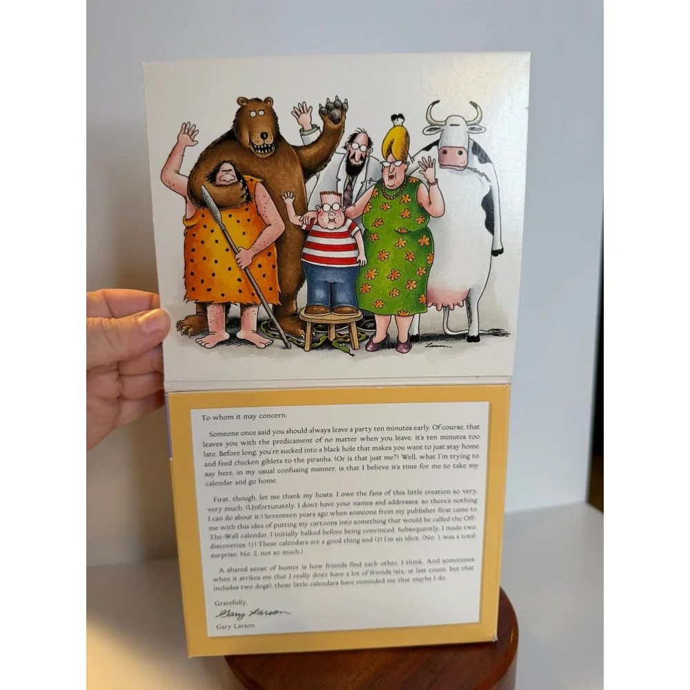 The Far Side Last Impressions 2002 17th Final Off The Wall Desk Calendar